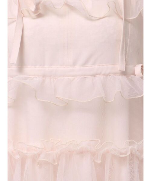 極美品！merry jennyグレー ドット柄 チュールロングワンピース merry jenny ワンピース チュールドロストロングワンピース