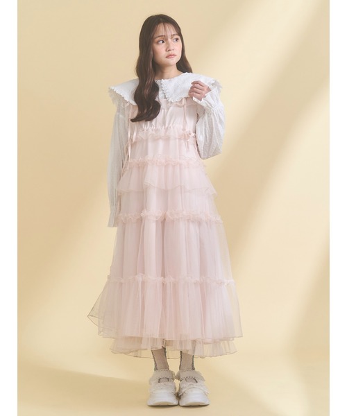 merry jenny/メリージェニー チュールドロストロングワンピース merry jenny（メリージェニー） ワンピース チュールドロストロング