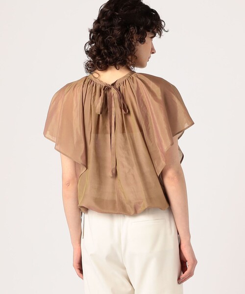 TOMORROWLAND collection コットンシルク　ブラウス　半袖 TOMORROWLAND collection ブラウス シャツ コットンシルク