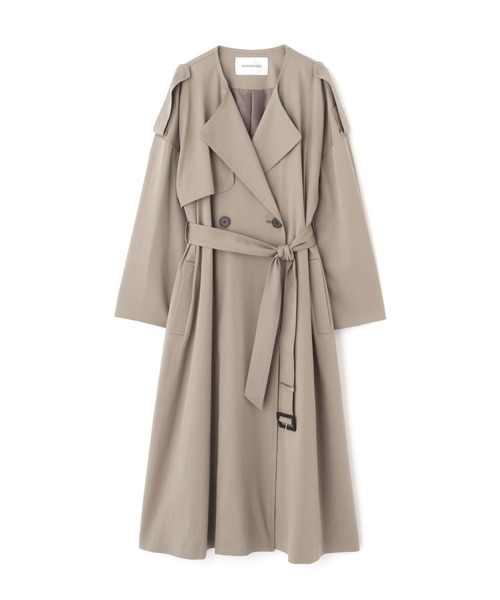 「NATURAL BEAUTY BASIC」 トレンチコート SMALL マスタード レディース_画像5