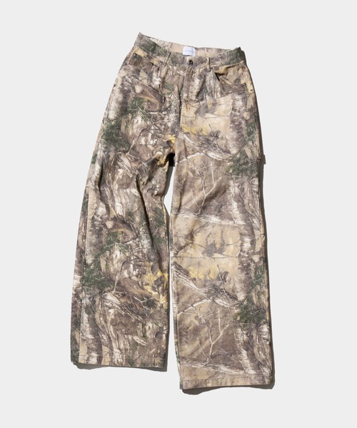 Camphor wood ワイドパンツ パンツ wide baggy real tree painter