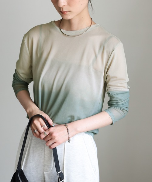 select MOCA（セレクトモカ） tシャツ グラデーションパワーメッシュ
