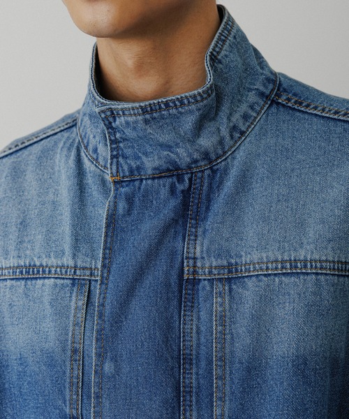 ADAM ET ROPE'（アダムエロペ） デニムジャケット gジャン ブリーチ