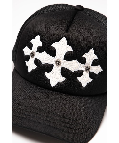 【SUPPLIER】Cross Leather Patch メッシュキャップ SUPPLIER キャップ 帽子 メッシュキャップ｜Cross Leather Patch