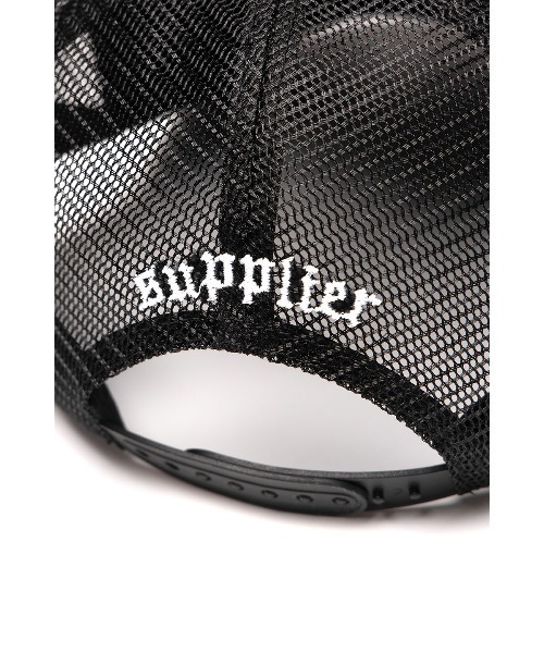 【SUPPLIER】Cross Leather Patch メッシュキャップ SUPPLIER キャップ 帽子 メッシュキャップ｜Cross Leather Patch