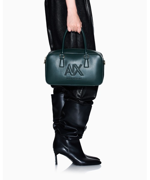 新品未使用タグ付かきARMANI EXCHANGE ブラウンハンドバッグ Armani Exchange ハンドバッグ❤︎