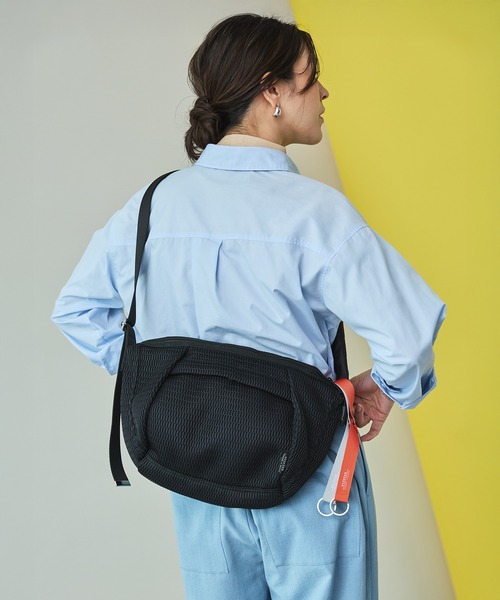 エディータ 洗濯機で 洗える ボディバッグ ブラック【Lサイズ】 洗濯機で洗えるWashable body bag L / Dia [edt-120] | EDITA．