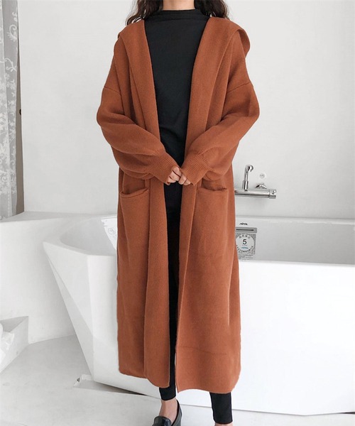 カーディガン JESSICA  ウールライクニット ルーズ カーディガン メンズ レディース