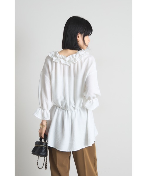 フレアチュニックブラウス新品未使用 楽天市場】【スーパーセール50%OFF!!】 はしごレースフレア