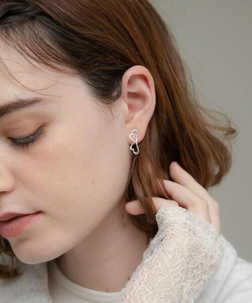 URBAN RESEARCH Sonny Label ピアス Double heart pierce レディース