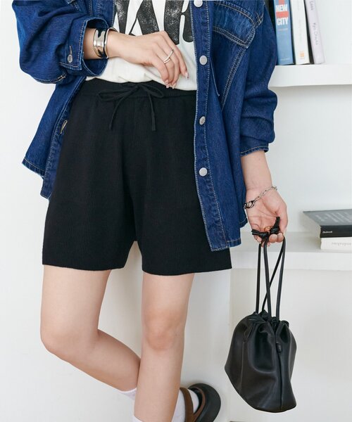 Discoat（ディスコート） パンツ ニットショートパンツ レディース