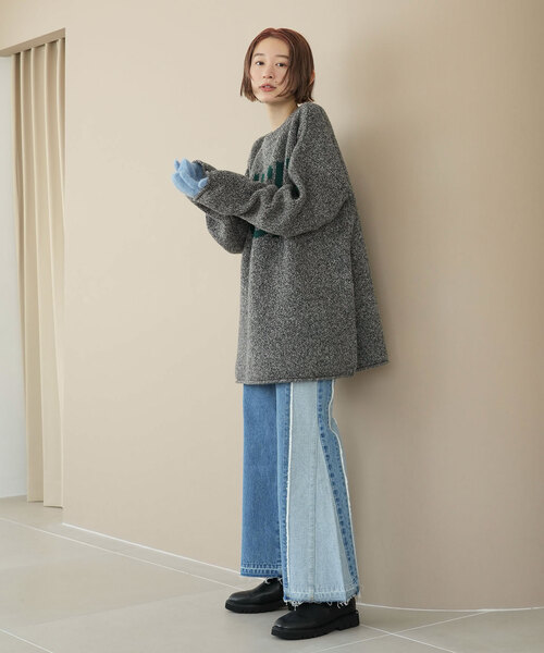 「SLOBE citron.」 手袋 FREE レッド レディース_画像4