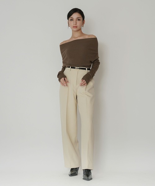 トップス Kei Zane Long-Sleeve Top - Chocolate Brown | The Line by K