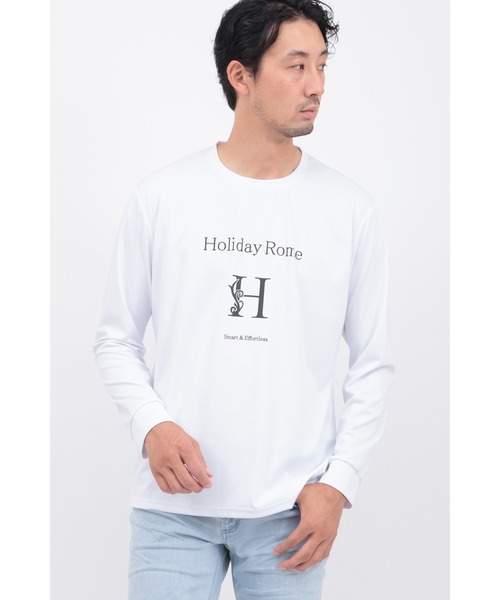 HIGH STREET（ハイストリート） tシャツ Hロゴプリントクルーネック 