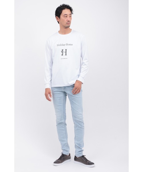 HIGH STREET（ハイストリート） tシャツ Hロゴプリントクルーネック 