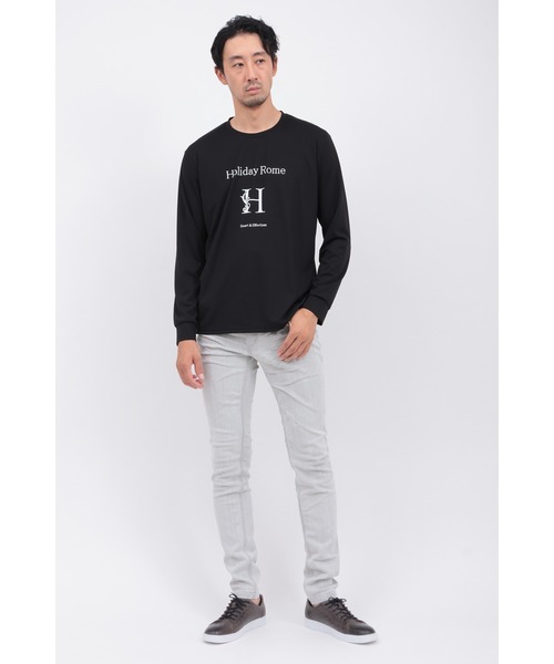 HIGH STREET（ハイストリート） tシャツ Hロゴプリントクルーネック