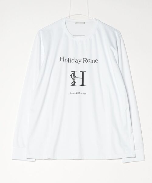 HIGH STREET（ハイストリート） tシャツ Hロゴプリントクルーネック 