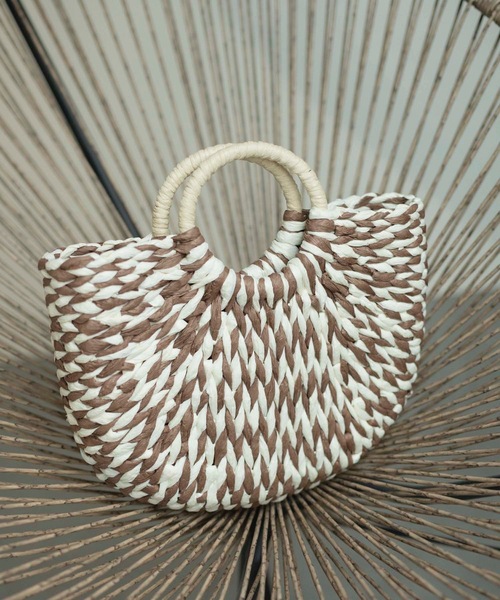 「Curaful」 かごバッグ FREE カーキ レディース_画像2