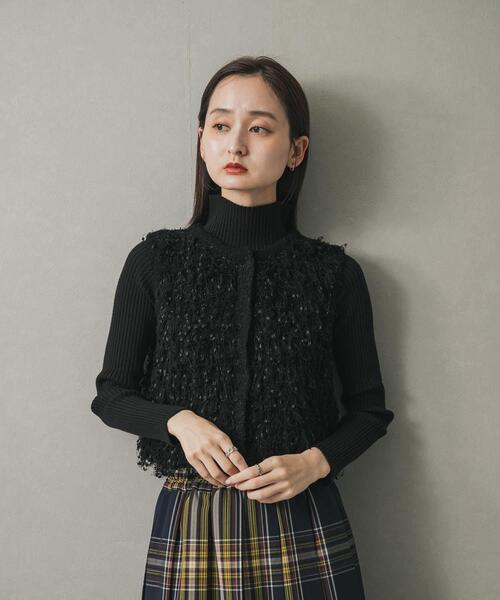 SENSE OF PLACE by URBAN RESEARCH ベスト ジレ ブラシヤーンループ