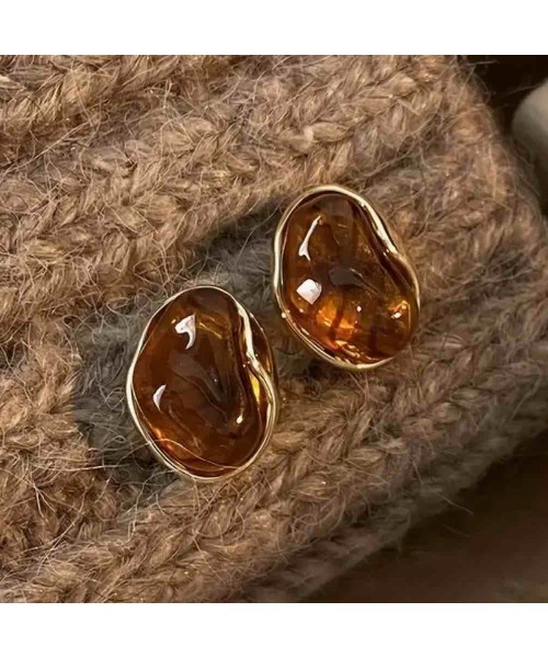 TONE（トネ） ピアス 「88eighty-eight」ヴィンテージゴールドブラウン