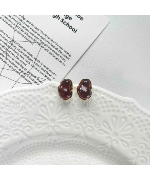 TONE（トネ） ピアス 「88eighty-eight」ヴィンテージゴールドブラウン