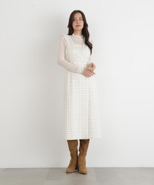 PINKY&DIANNE（ピンキー アンド ダイアン） ワンピース ループツイード