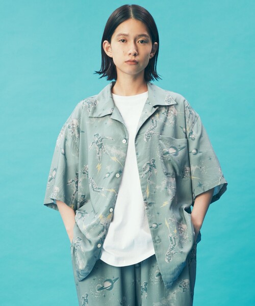 「FREAK'S STORE」 「I Need You Baby」半袖シャツ MEDIUM ブラック メンズの画像