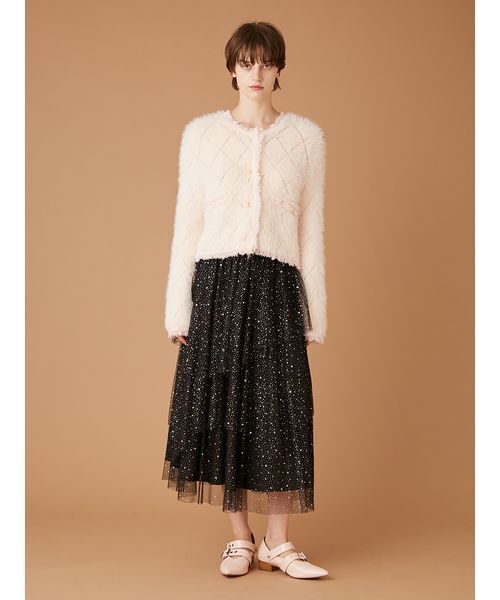 FURFUR ラメチュールスカート FURFUR（ファーファー）の「ラメチュールスカート（スカート）」 - WEAR