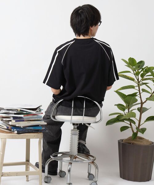 「FFEIN」 半袖Tシャツ MEDIUM ネイビー メンズ_画像5