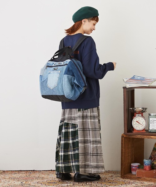 CUBE SUGAR 「CUBE SUGAR」 2WAYバッグ M インディゴブルー レディース