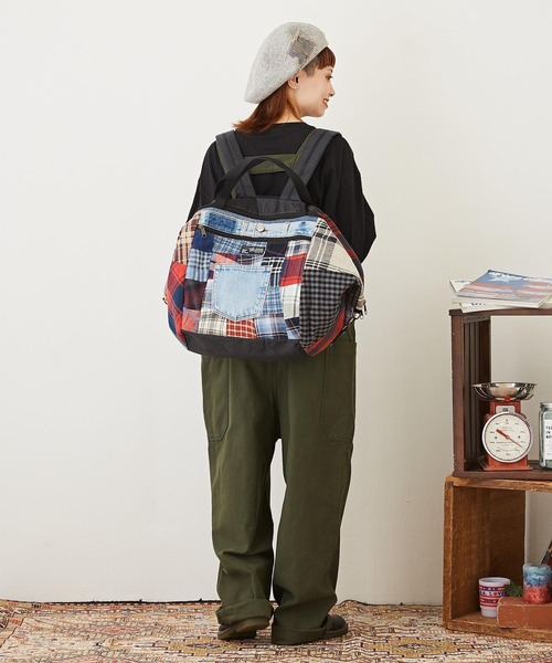 CUBE SUGAR 「CUBE SUGAR」 2WAYバッグ M インディゴブルー レディース