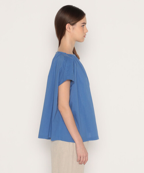 「DANTON」 半袖ブラウス 38 アイボリー レディースの画像