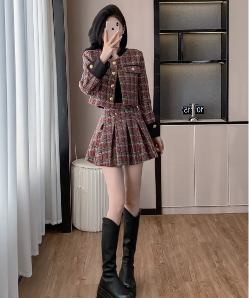 gossip!ロサンゼルス セットアップ Y2K ゴールドボタンポケット