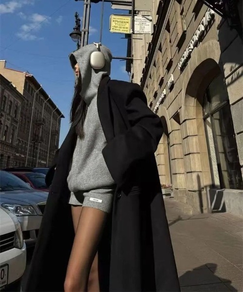 shameless セットアップ 「セットアップ」ニットフーディー＋ニット