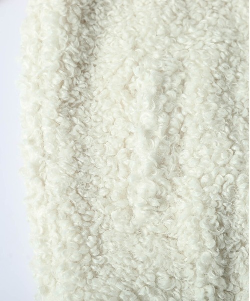 美品⭐︎フレームワーク　プードルファー　ノーカラージャケット　38 ジャケット ノーカラージャケット プードルファー レディース