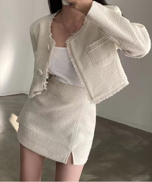 「by muni:r」 スカートスーツ FREE アイボリー レディース_画像7