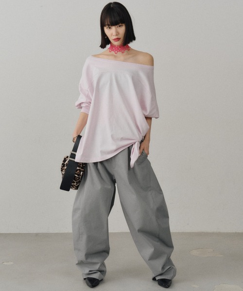 パンツ Super wide curve pants / スーパーワイドカーブパンツ レディースの画像