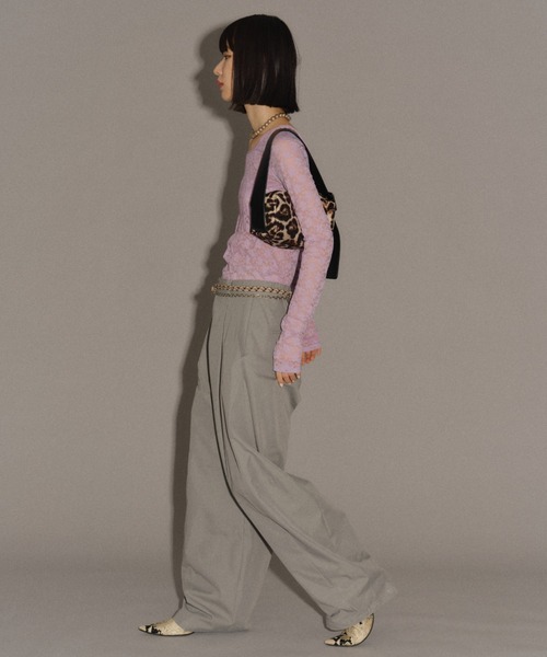 パンツ Super wide curve pants / スーパーワイドカーブパンツ レディースの画像