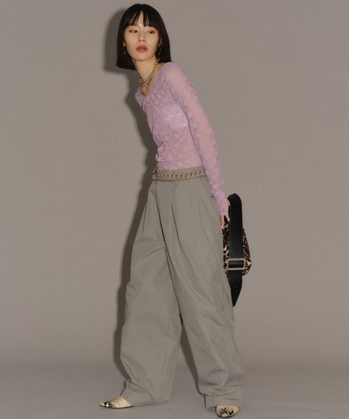 パンツ Super wide curve pants / スーパーワイドカーブパンツ