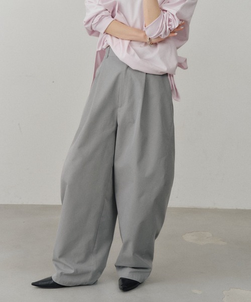 パンツ Super wide curve pants / スーパーワイドカーブパンツ レディースの画像