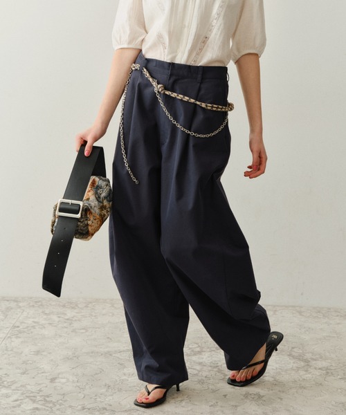 パンツ Super wide curve pants / スーパーワイドカーブパンツ レディースの画像