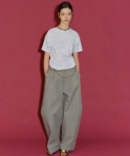 パンツ Super wide curve pants / スーパーワイドカーブパンツ レディースの画像