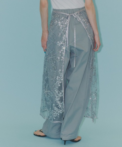 パンツ Super wide curve pants / スーパーワイドカーブパンツ レディースの画像