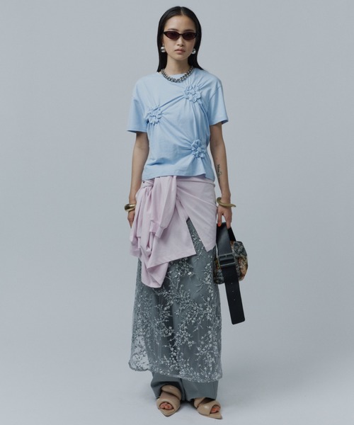 パンツ Super wide curve pants / スーパーワイドカーブパンツ レディースの画像