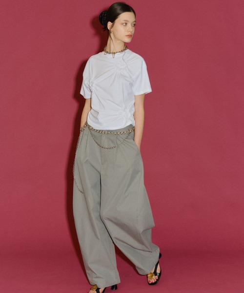パンツ Super wide curve pants / スーパーワイドカーブパンツ レディースの画像