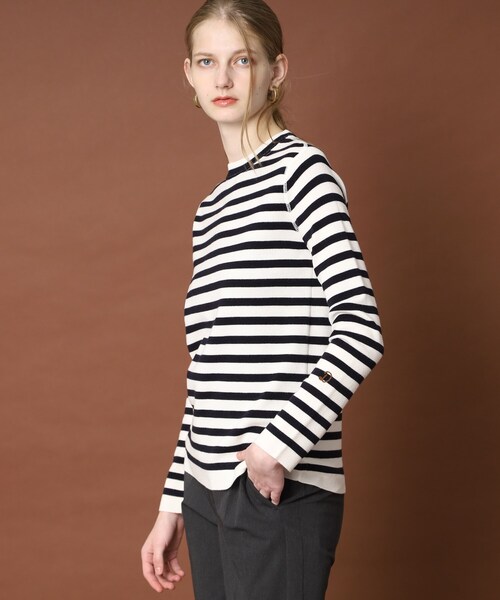 「DRESSTERIOR」 長袖ニット 34 イエロー レディース_画像2