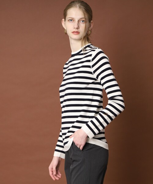 「DRESSTERIOR」 長袖ニット 34 イエロー レディース_画像6