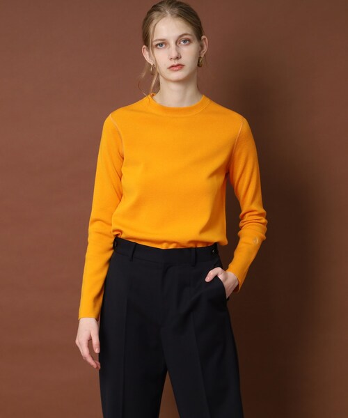 「DRESSTERIOR」 長袖ニット 34 イエロー レディース_画像7
