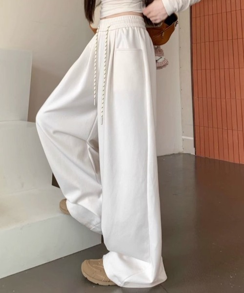 Sally Lunn ワイドパンツ パンツ ハイウエストワイドレッグパンツ