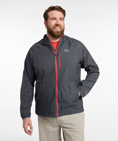 ナイロンパーカー 「L.L.Bean」 ナイロンブルゾン MEDIUM グレー 